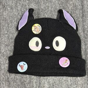 Bioworld Black Knit Hat with Cat Ears